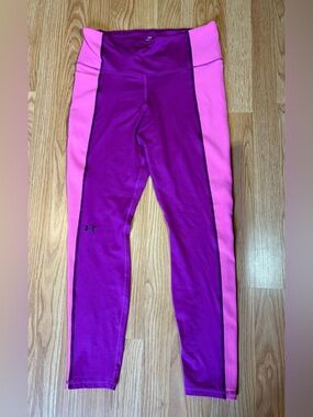 LG Girls' Purple and Pink Performance Leggings